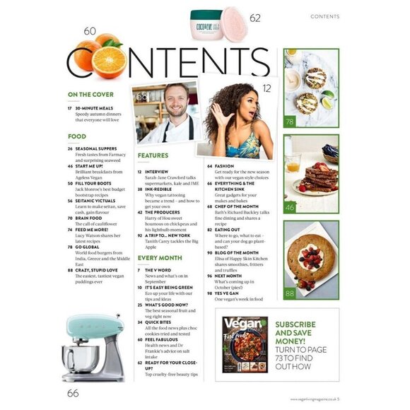 Vegan Living UK magazine Lifestyle Retired Back Issue 22 SEPTEMBER 2018 NEW - Picture 5 of 9